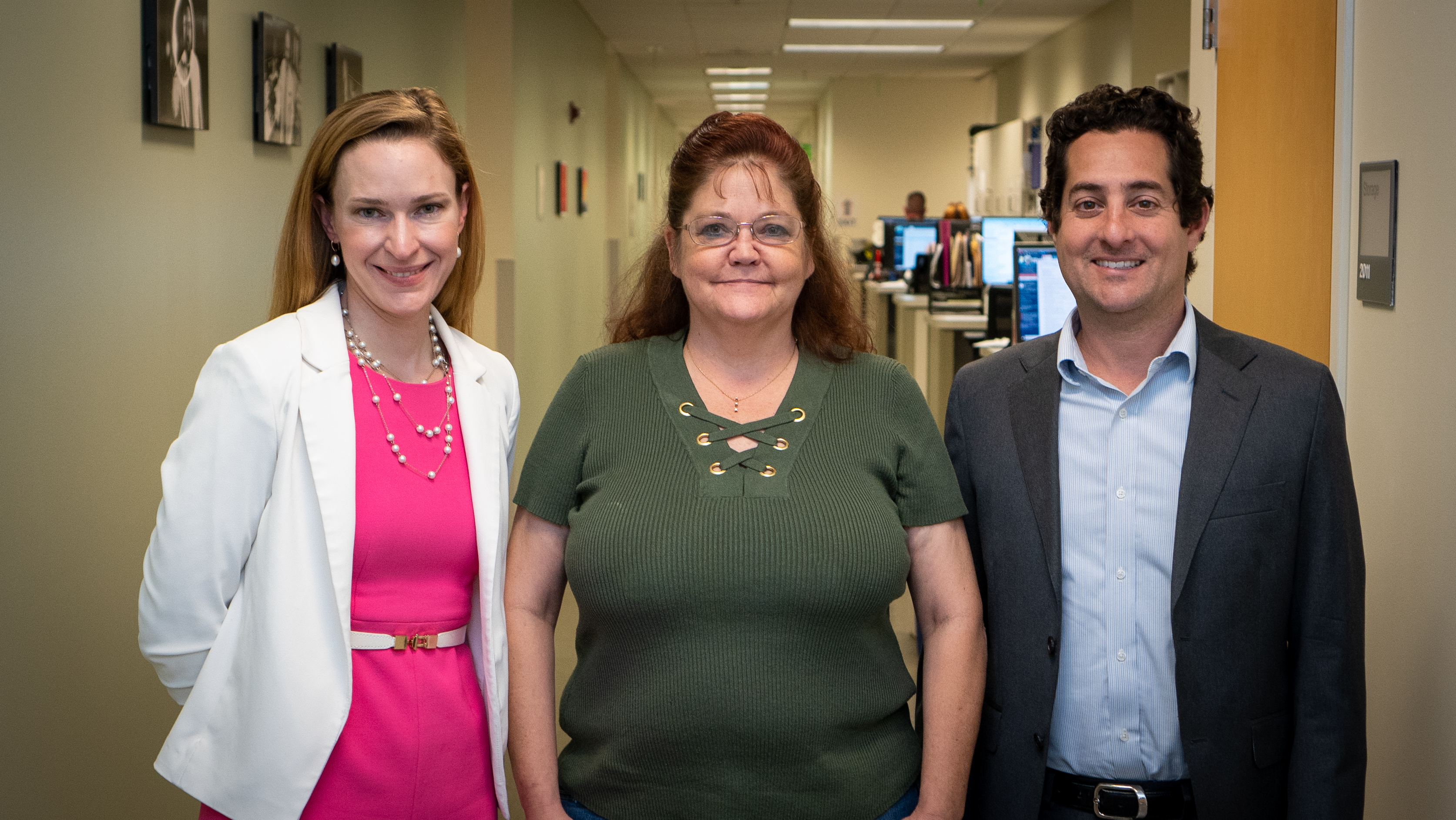 Dr. Julia Toman, Colleen Johnson and Dr. Mark Tabor