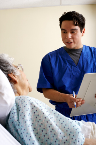 doctor talking with patient