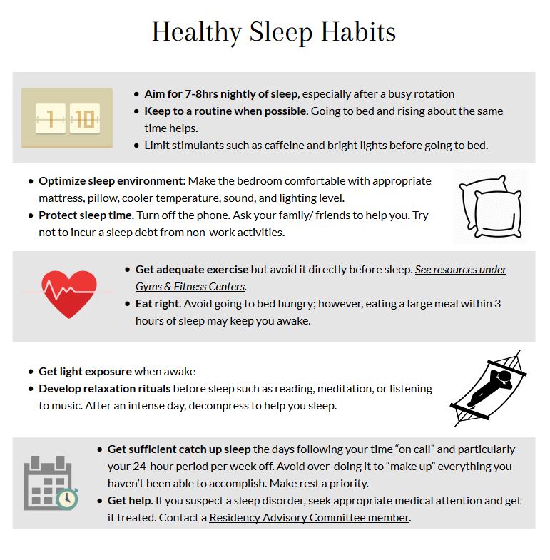 Tips for Healthy Sleep Habits