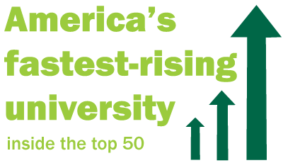 America's fastest-rising university inside the top 50.