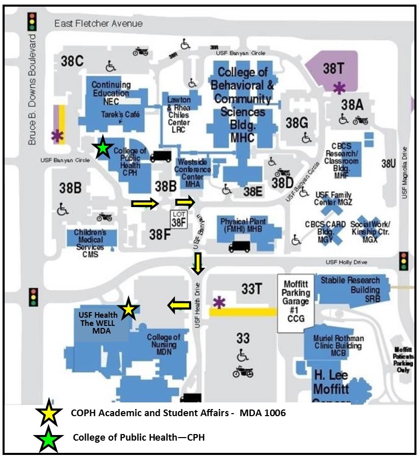Academic and Student Affairs map