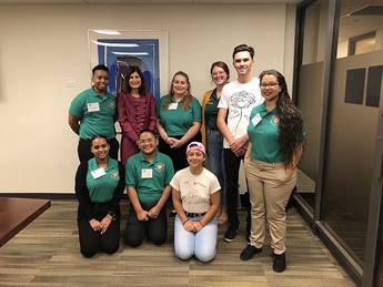 A group of people standing together