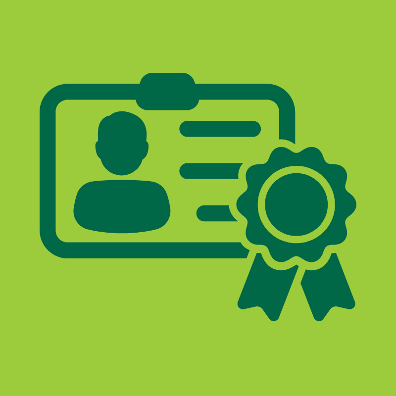 A symbol depicting micro-credentials