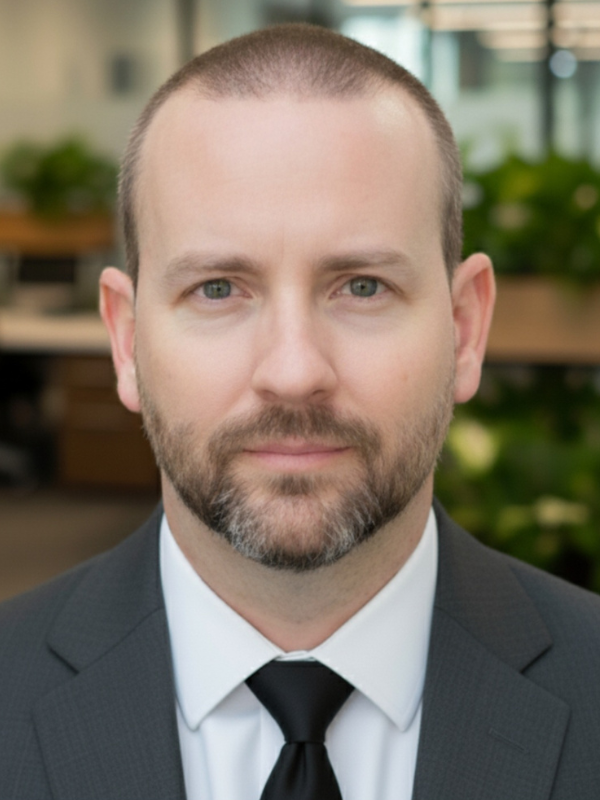 A headshot of Dr. Jean Paul Tanner in front of a blurred background