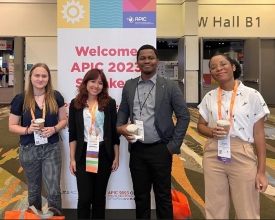 A group of students who attended the Annual APIC Conference