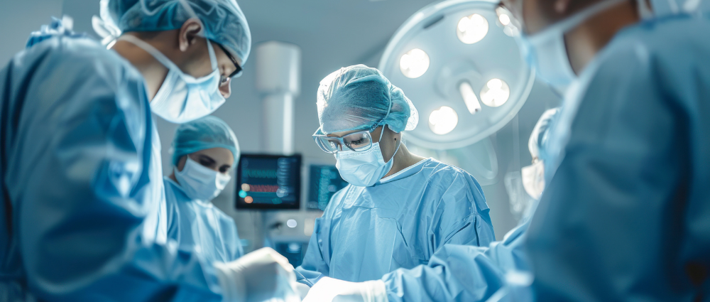 medical professionals in surgery