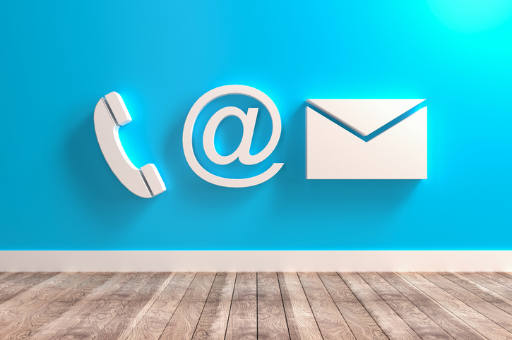 Contact icons illustration