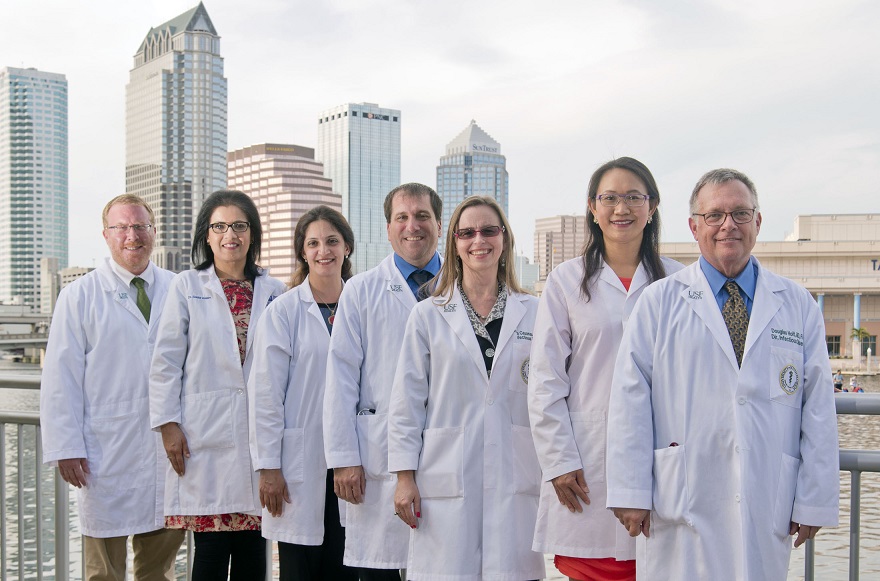 Tampa General Hospital faculty members posing for a photograph.