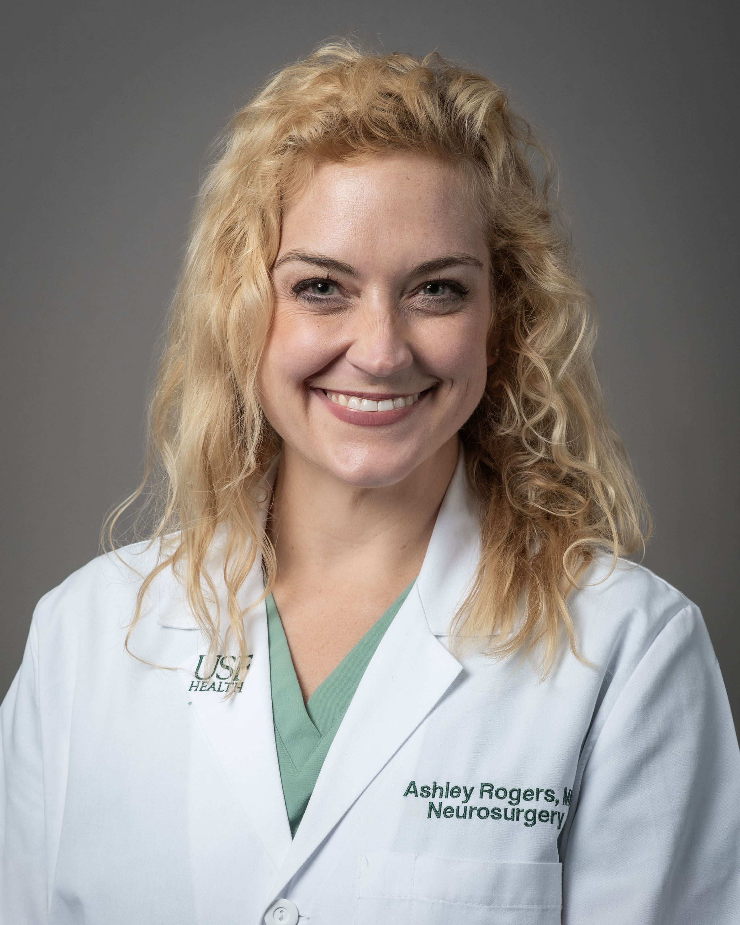 Dr. Ashely Rogers with USF Health Neurosurgery Fellowship Program