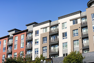 facade of apartment buildings