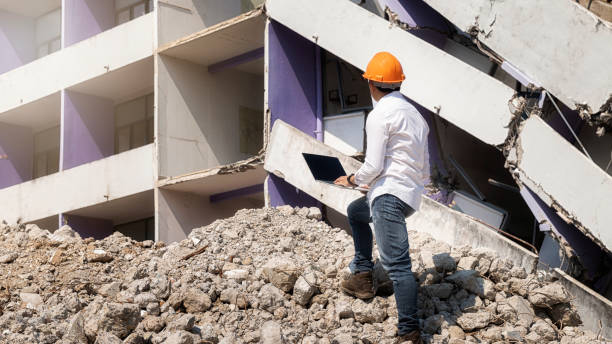 disaster site worker