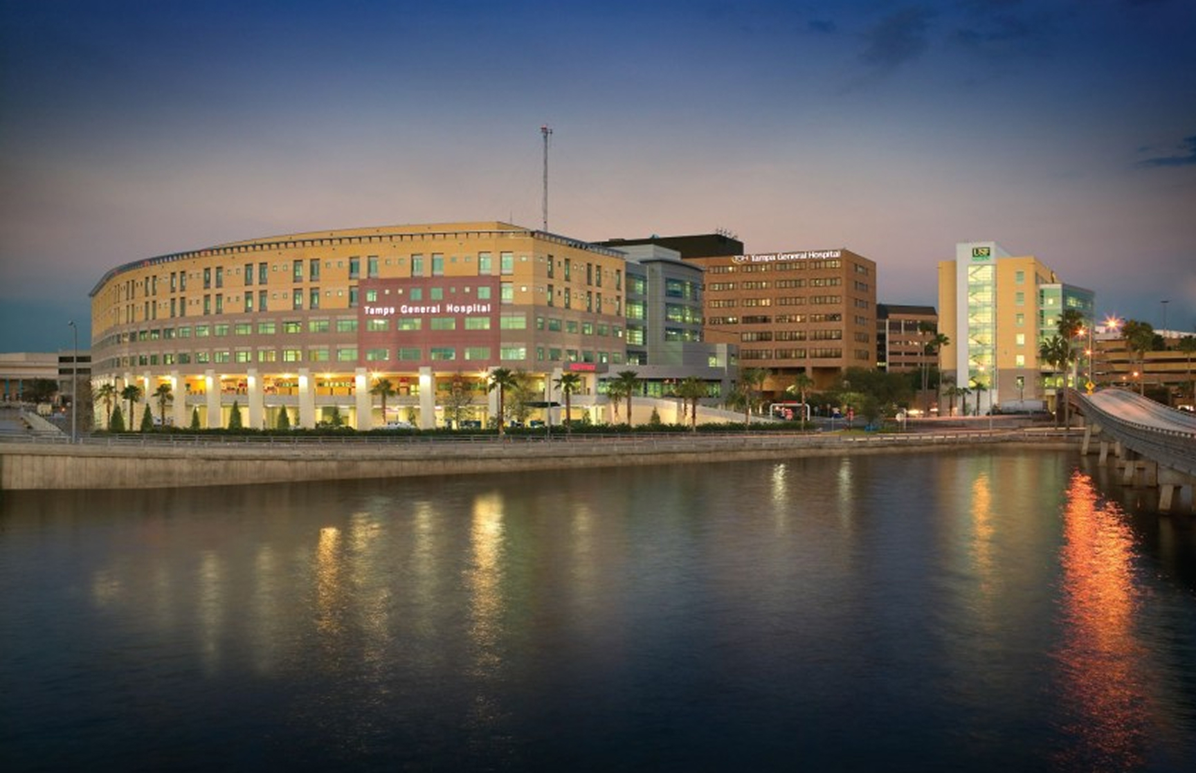 Exterior view of Tampa General Hospital