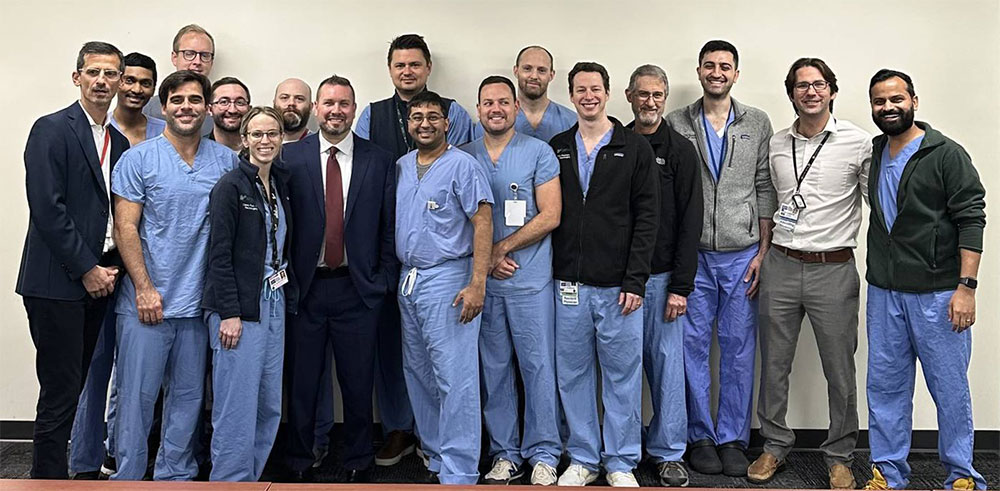 Dr. Jamie Van Gompel of Mayo Clinic with residents and faculty