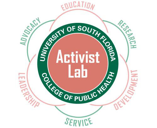 Activist Lab logo for the University of South Florida College of Public Health.