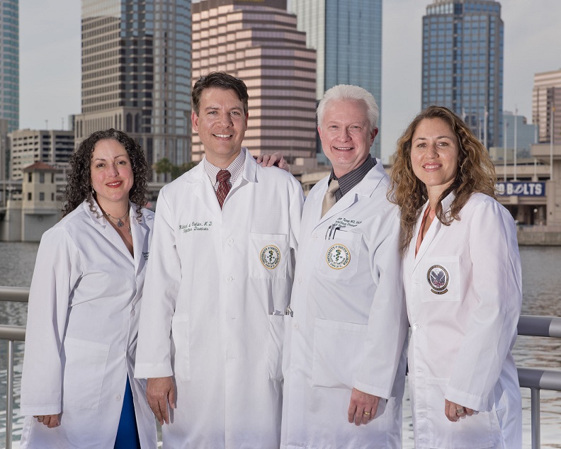 James A. Haley Veterans faculty members posing for a photograph.
