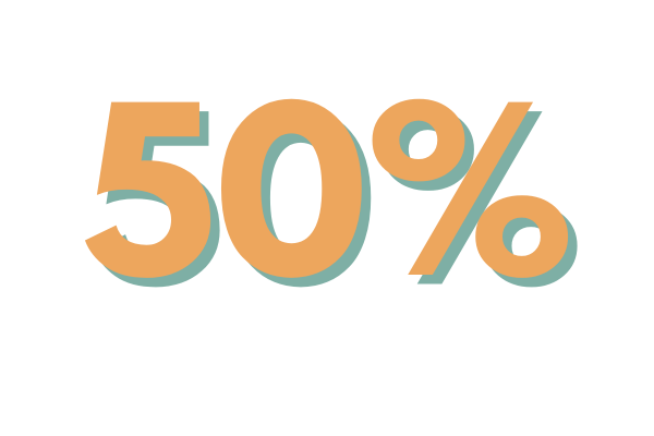 50%