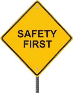 Safety First street sign