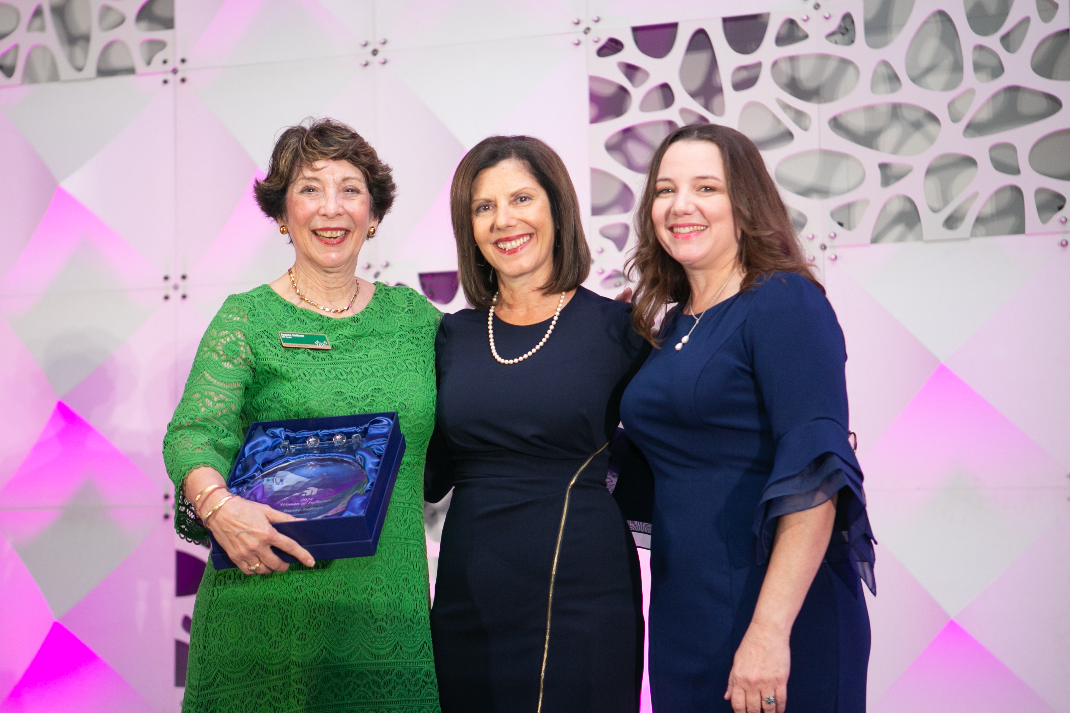 Joanne Sullivan receiving award 