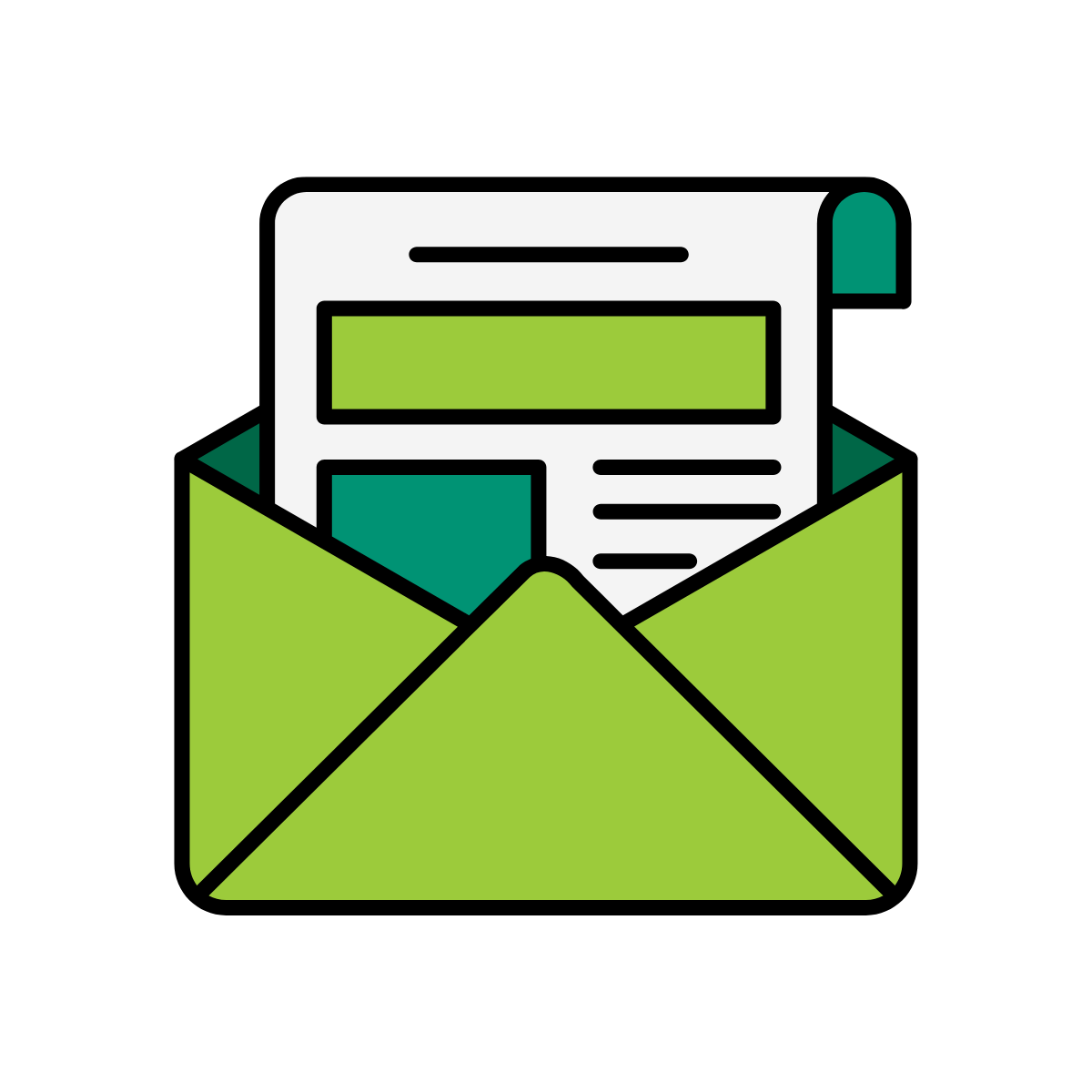 An icon of a newsletter