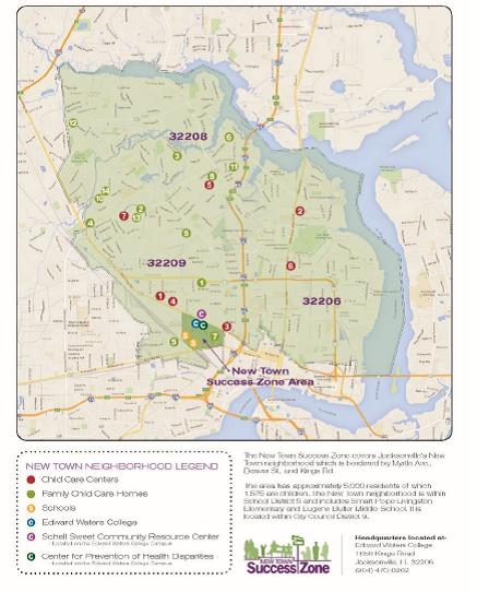 Map of the New Town Success Zone