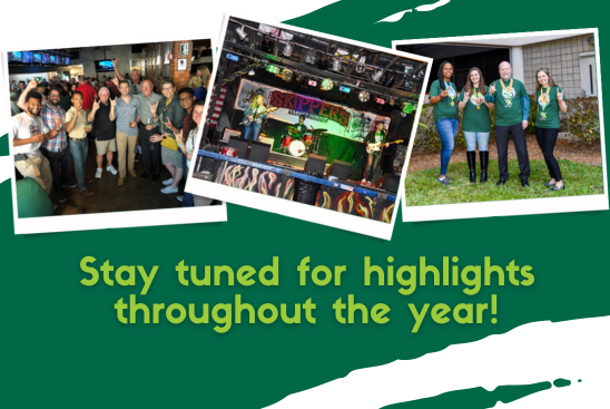 A graphic that reads "Stay tuned for highlights throughout the year!"
