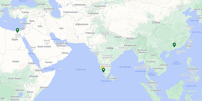Global map of current IM Residency students