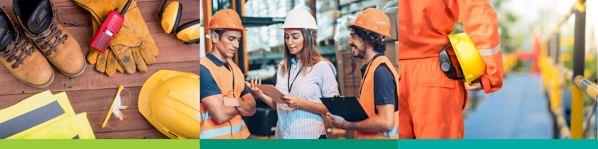 Various images depicting occupational health and safety
