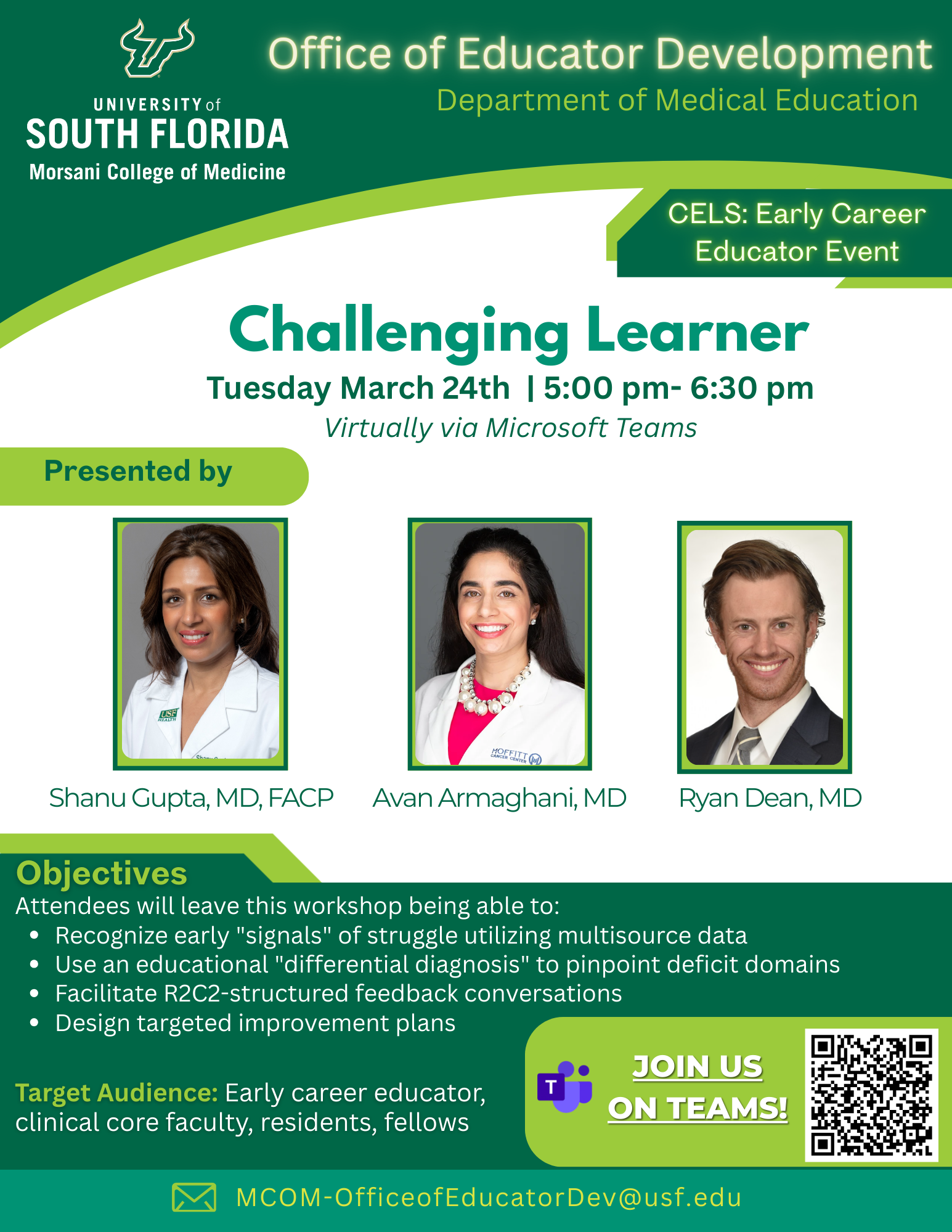 March 24 CELS event flyer