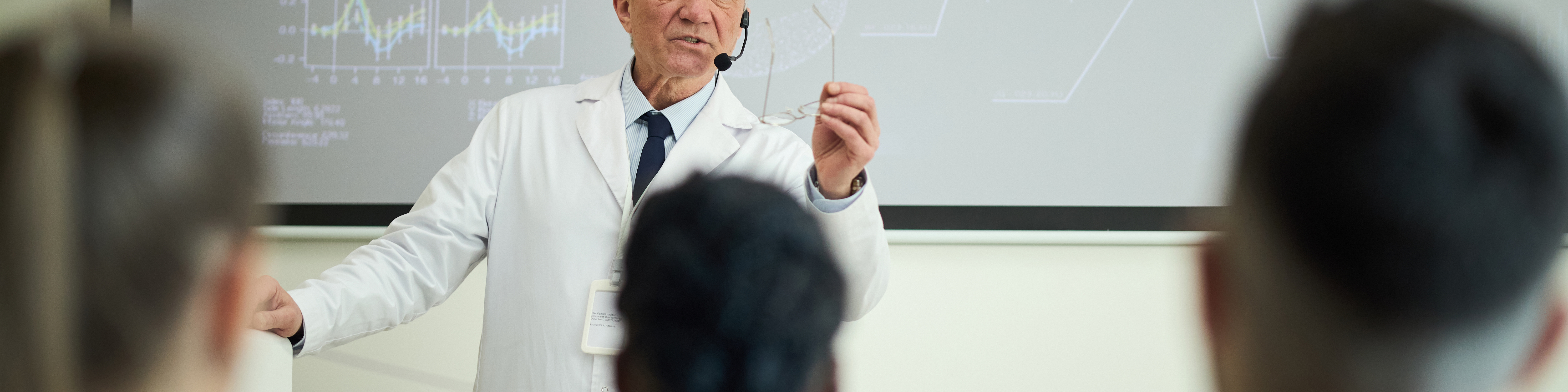 Doctor giving a lecture
