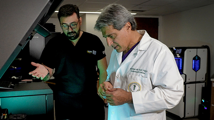 Dr. Zille and Dr. Matar in the lab 
