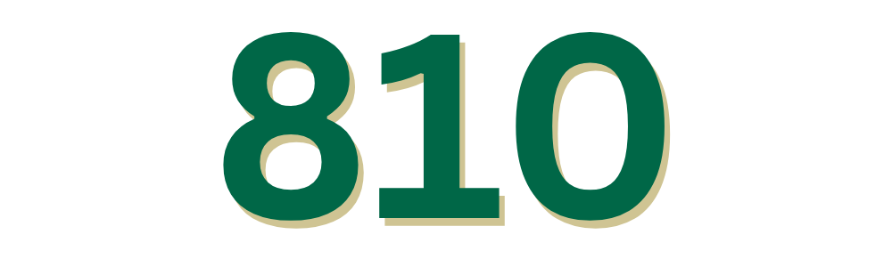 The numbers "810"