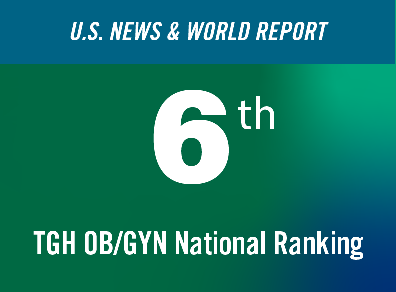 U.S. News & World Report. 6th TGH OB/GYN national ranking