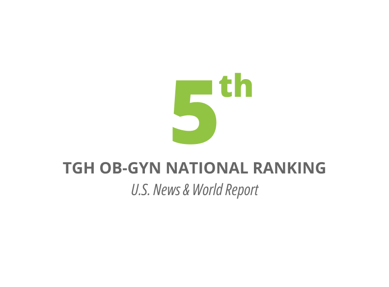 5th TGH OB-GYN national ranking, U.S. News and World Report